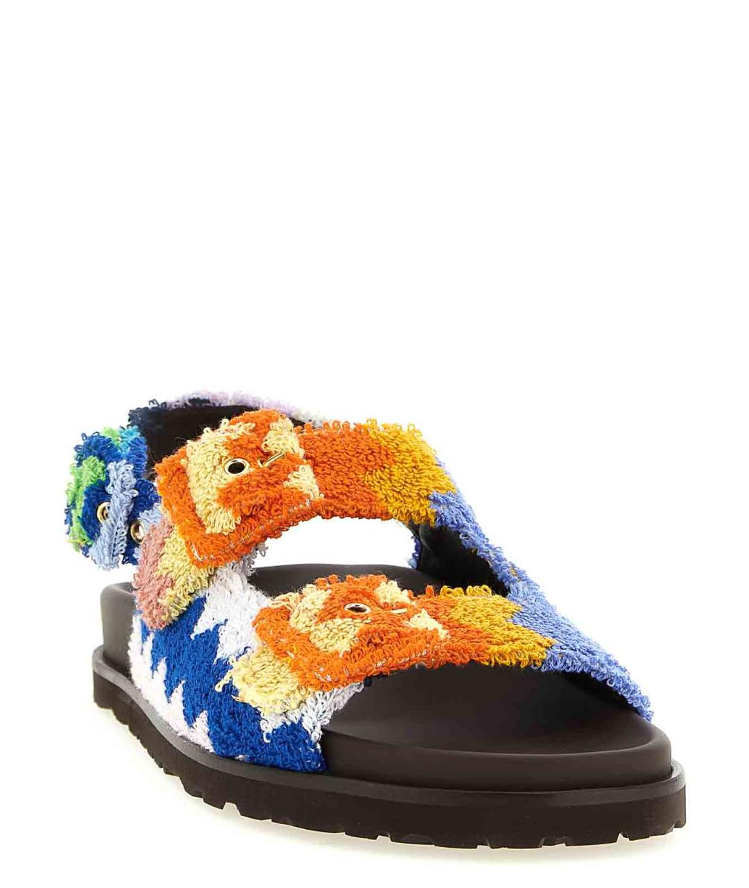 MISSONI Мульти текстильные босоножки, фото 2