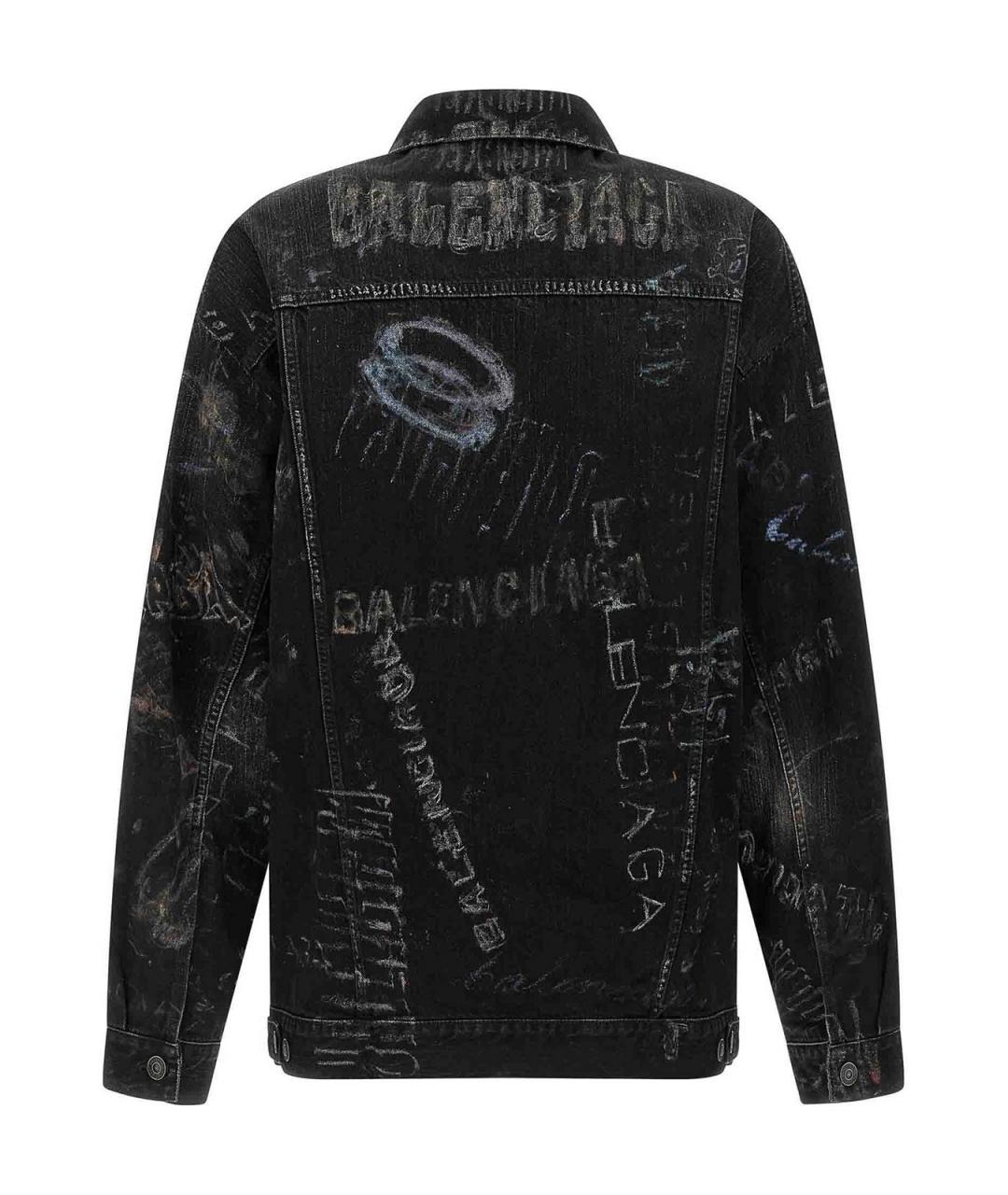 BALENCIAGA Черная хлопковая куртка, фото 2