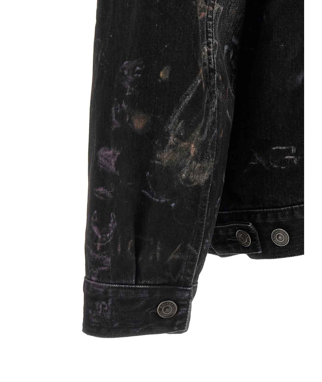 BALENCIAGA Черная хлопковая куртка, фото 4