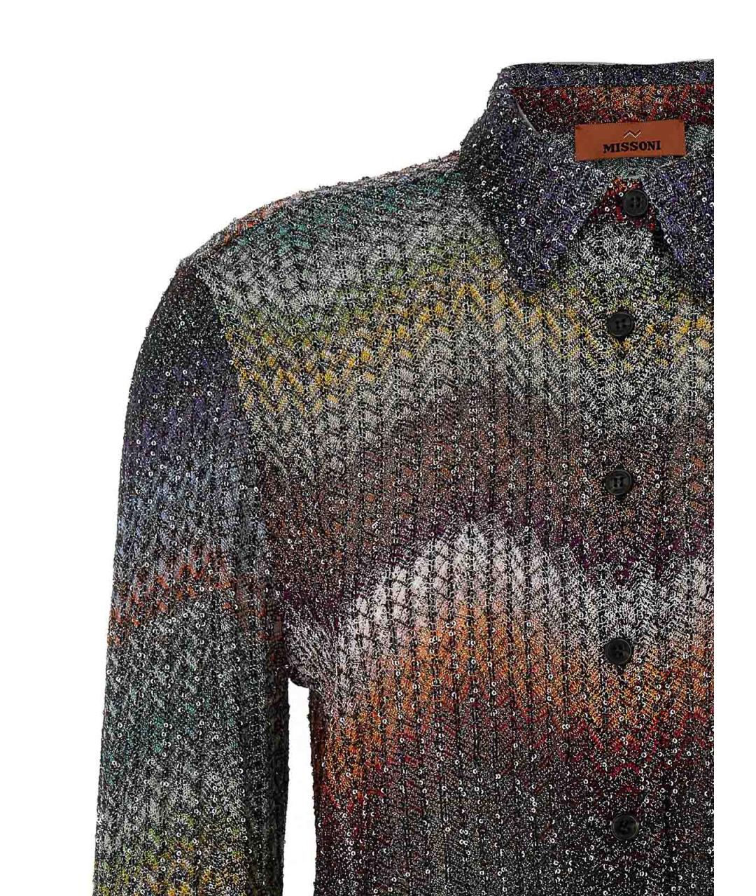 MISSONI Мульти вискозная рубашка, фото 3