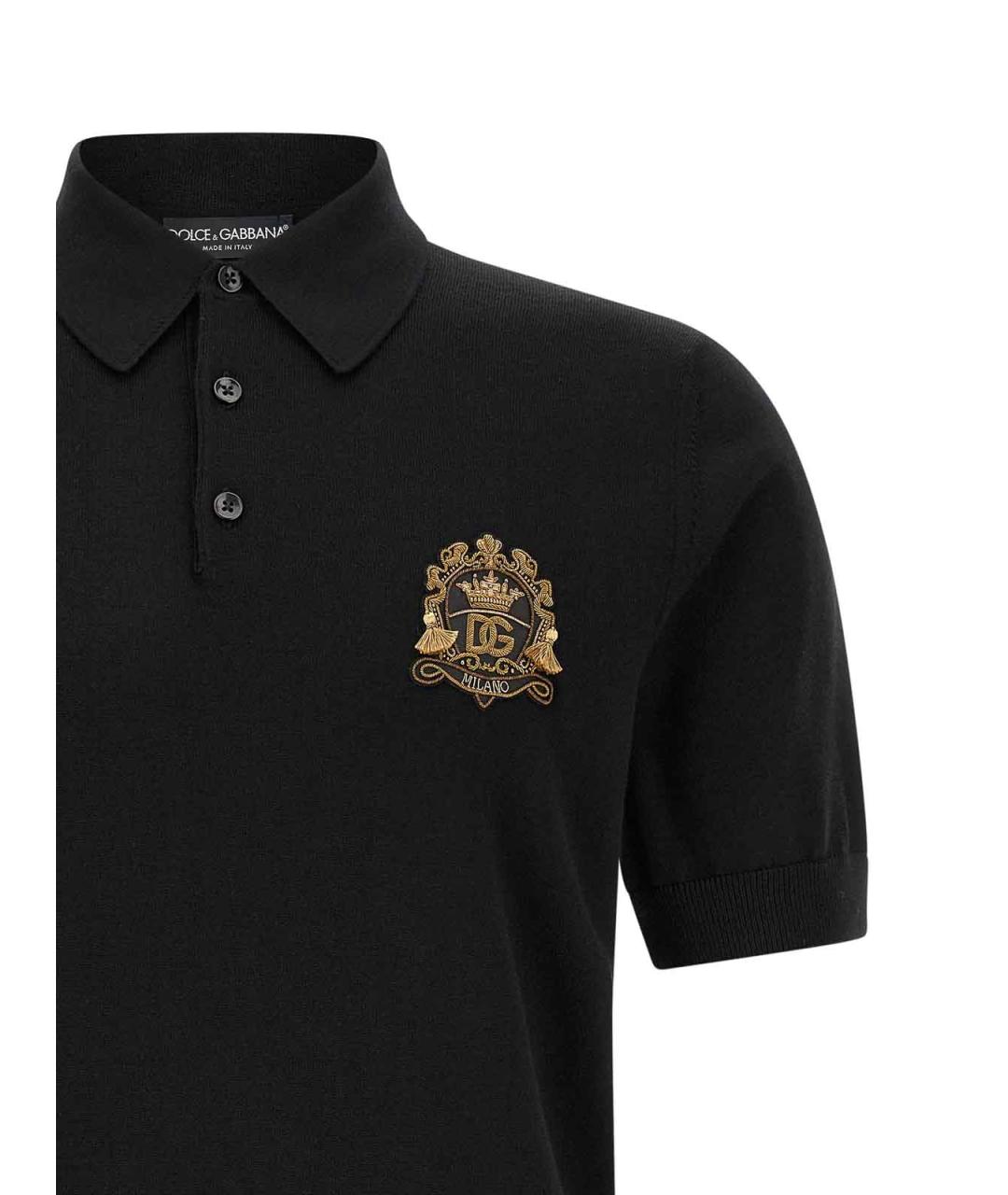 DOLCE&GABBANA Черный шерстяной джемпер / свитер, фото 3