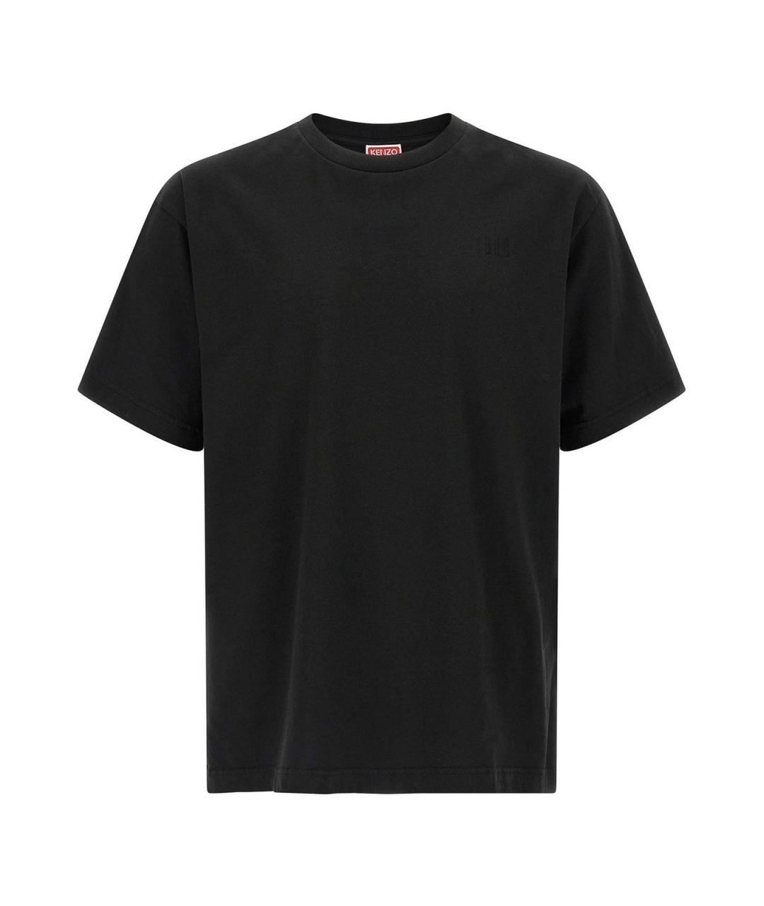 KENZO Черная хлопковая футболка, фото 1