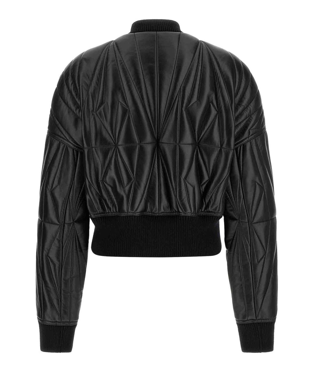 RICK OWENS Черная кожаная куртка, фото 2
