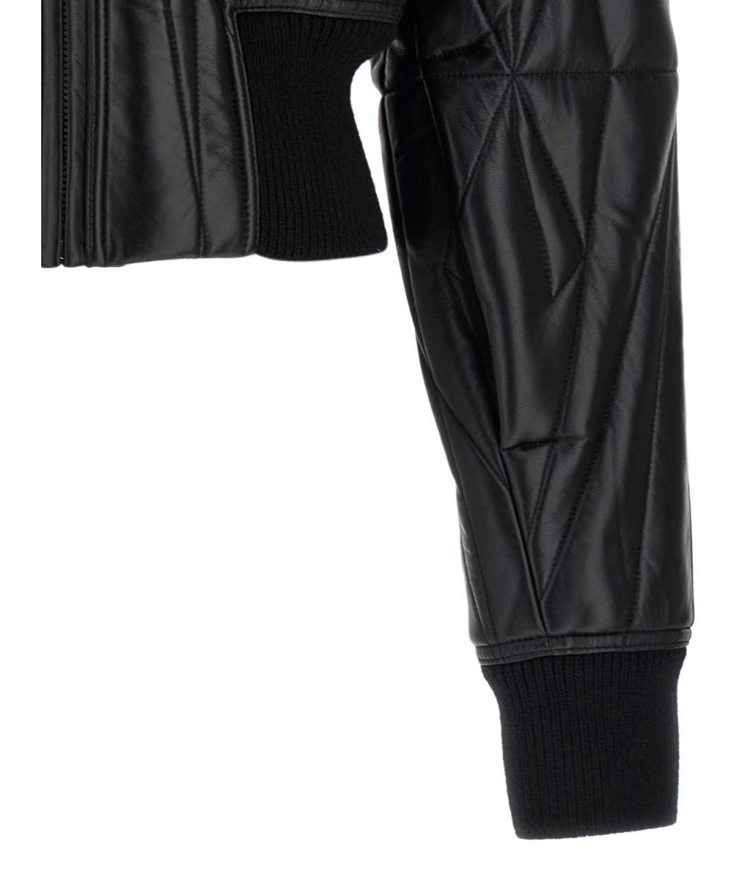 RICK OWENS Черная кожаная куртка, фото 5
