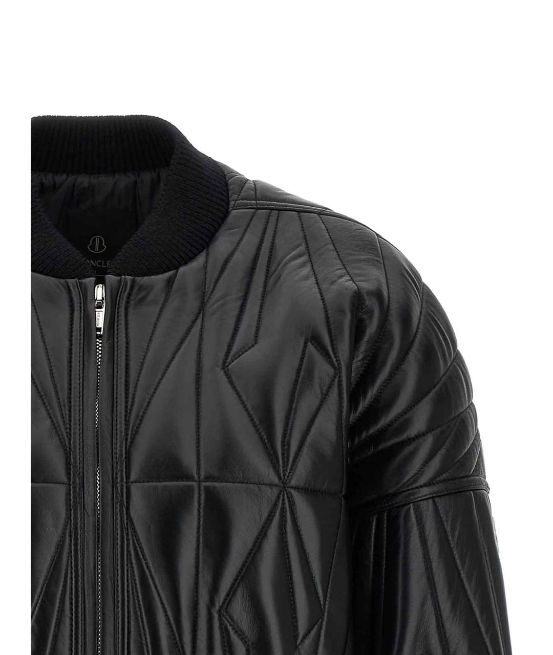 RICK OWENS Черная кожаная куртка, фото 3