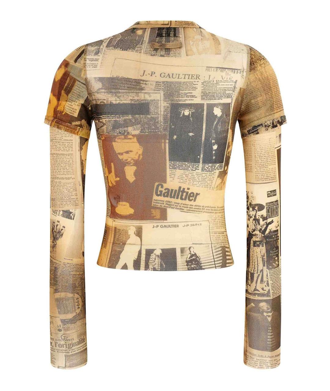 JEAN PAUL GAULTIER Мульти полиамидовая футболка, фото 2