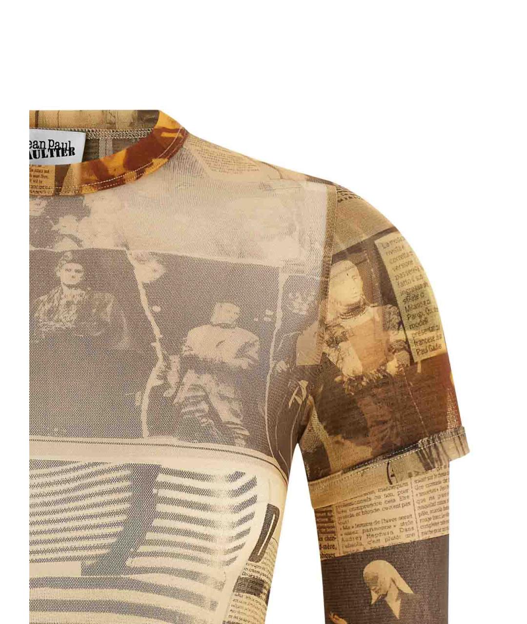 JEAN PAUL GAULTIER Мульти полиамидовая футболка, фото 3