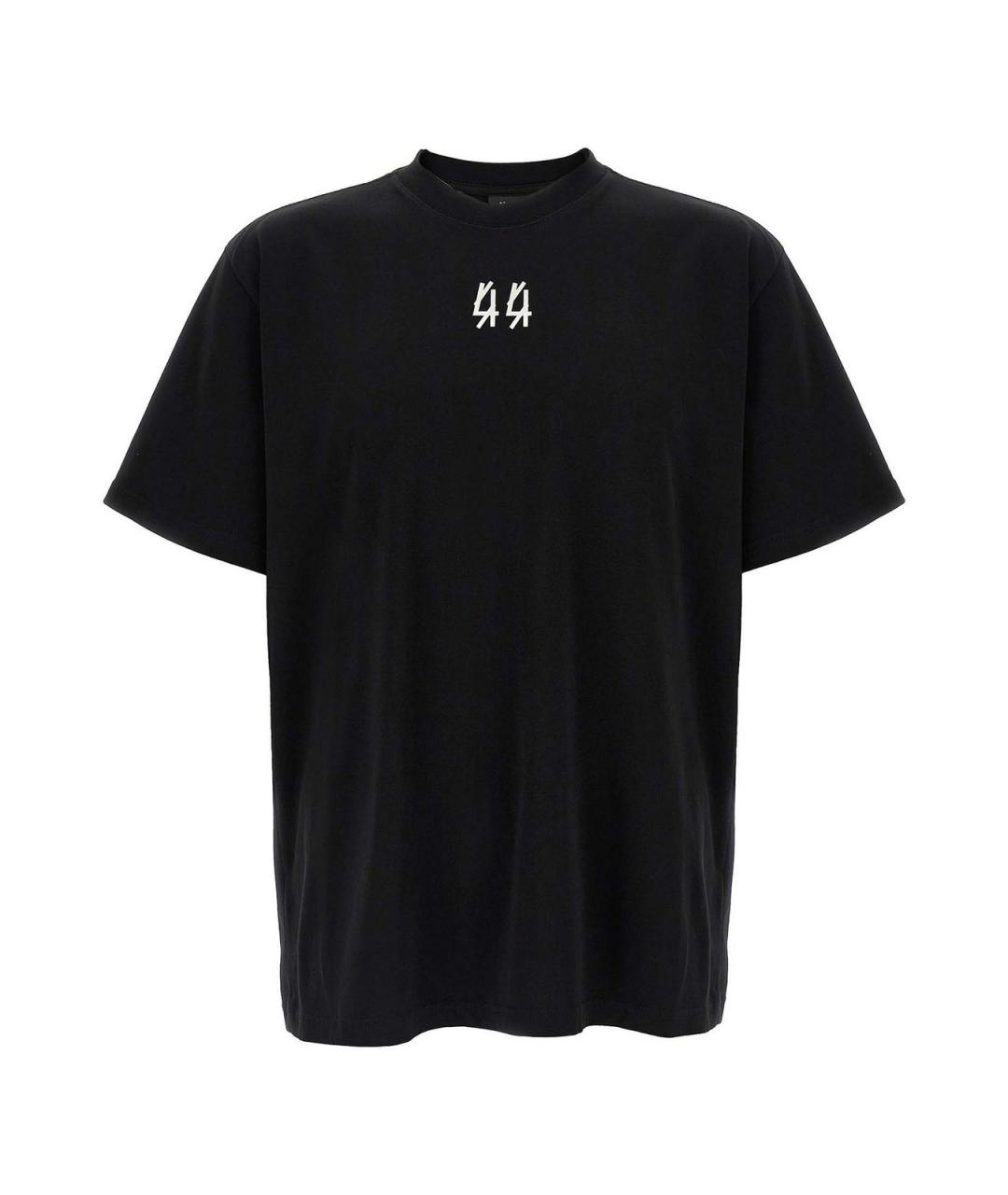 44 LABEL Черная хлопковая футболка, фото 1