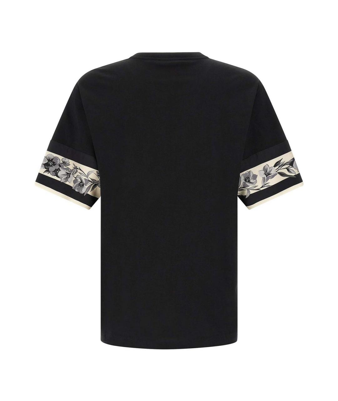 DOLCE&GABBANA Черная хлопковая футболка, фото 2