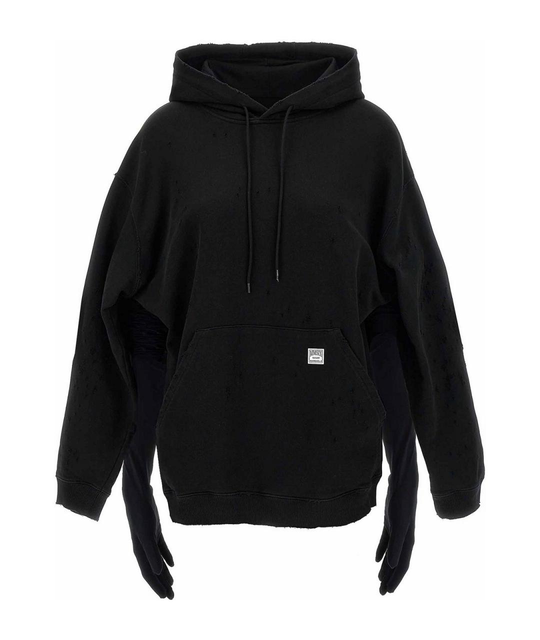 MM6 MAISON MARGIELA Черное хлопковое повседневное платье, фото 2