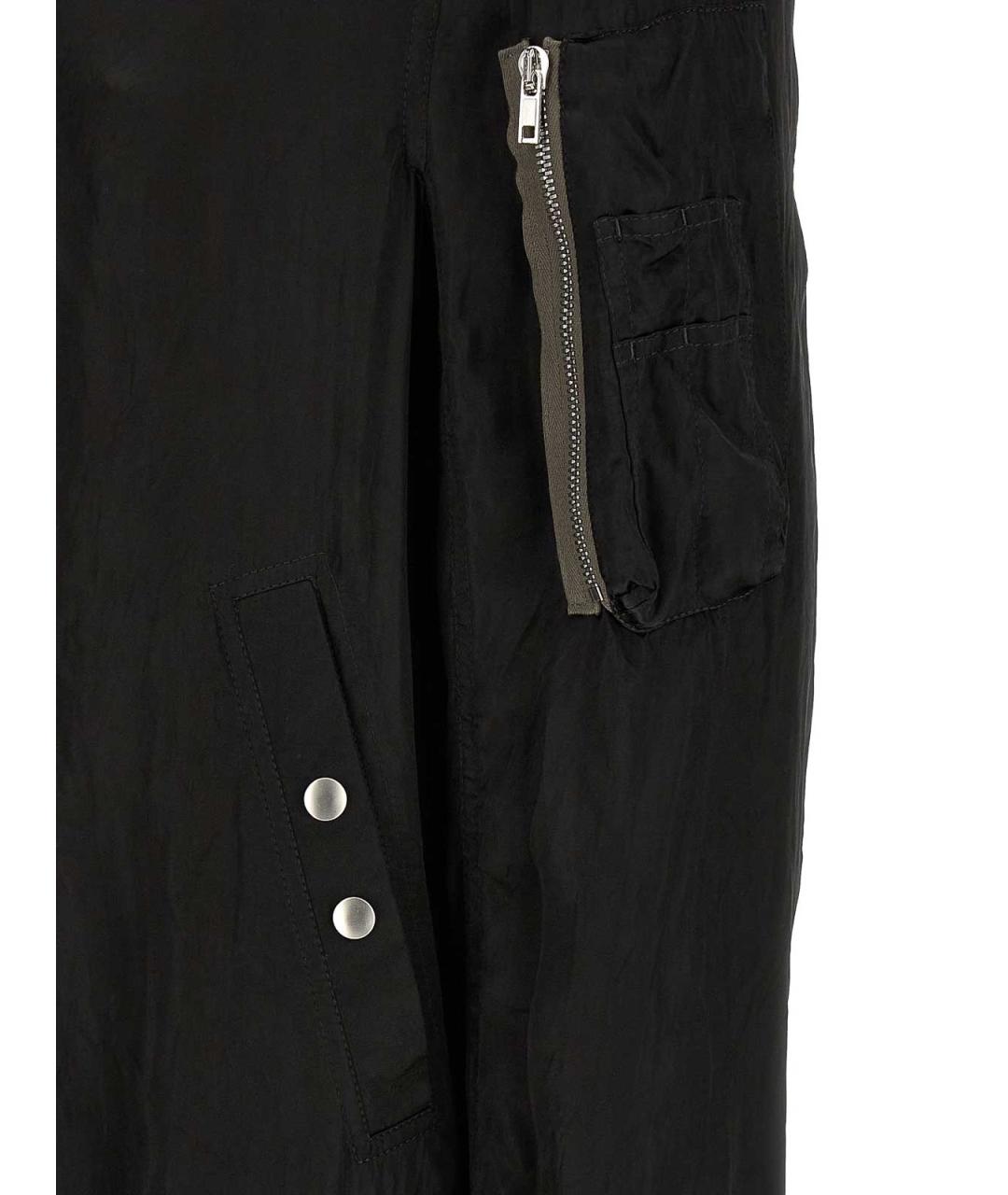 RICK OWENS Черная полиамидовая куртка, фото 4