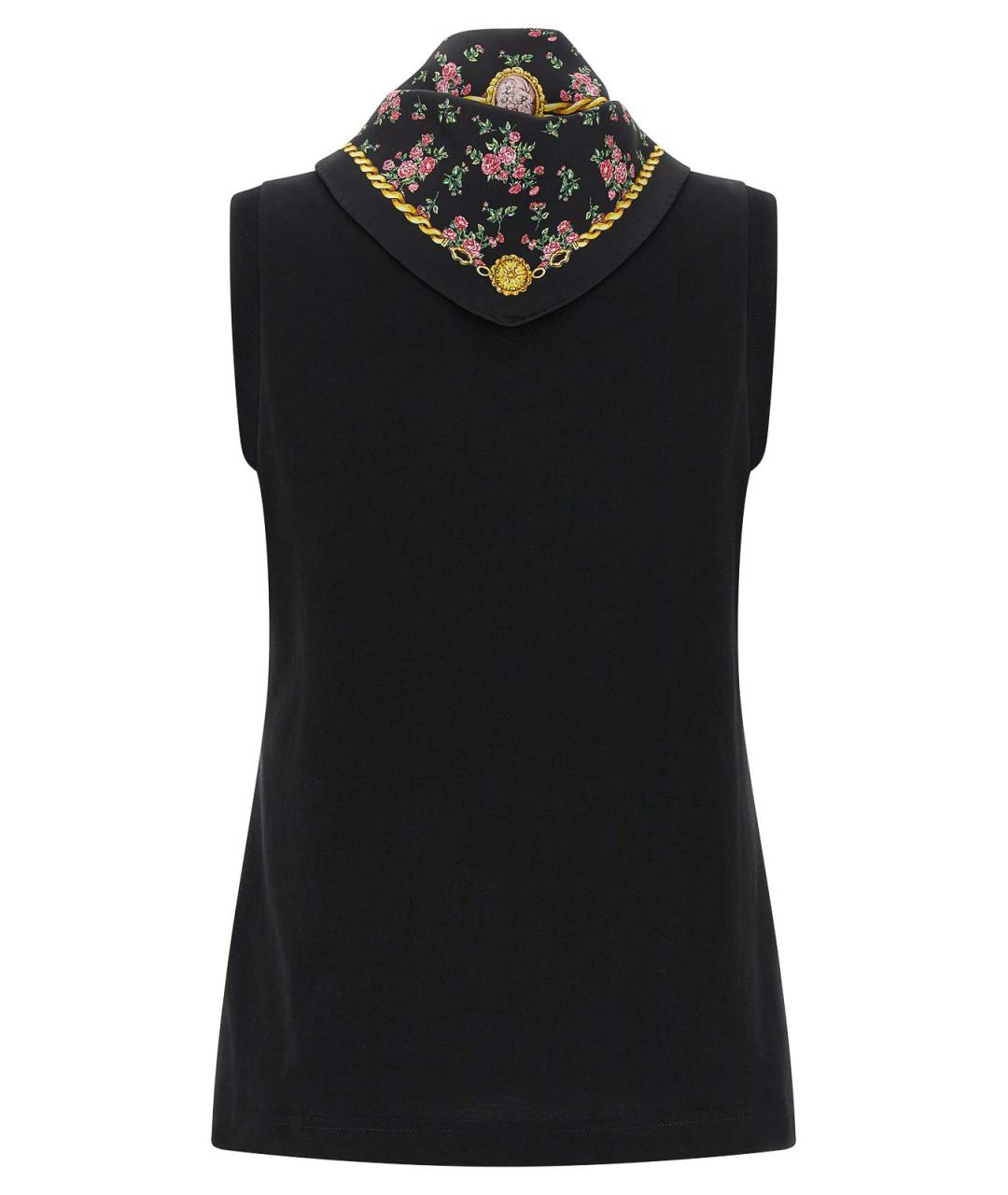 DOLCE&GABBANA Черная хлопковая майка, фото 3