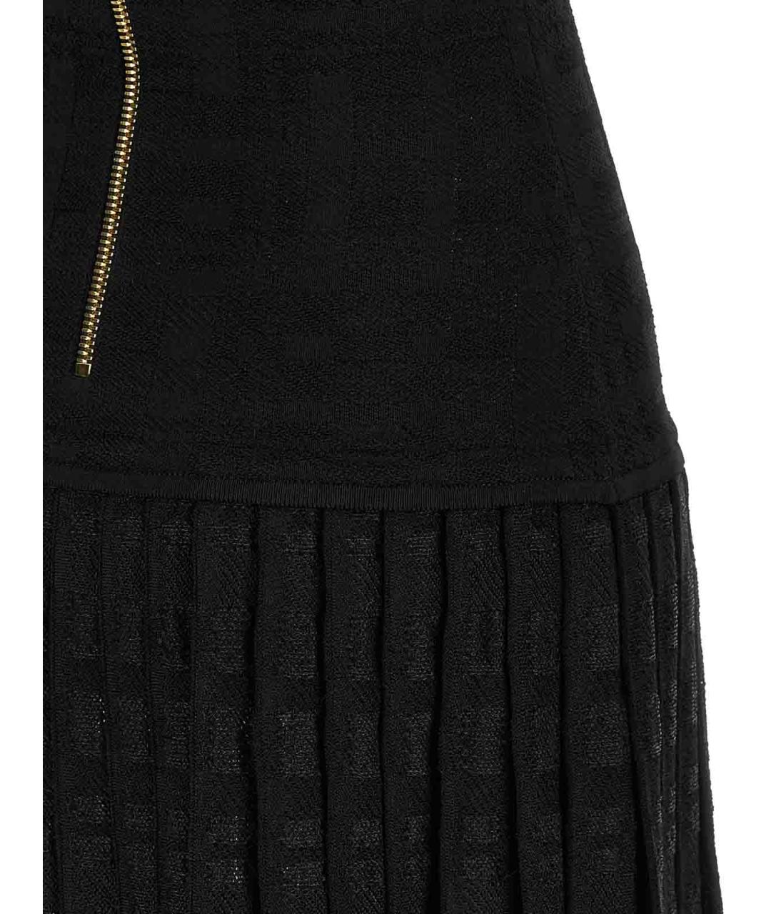 BALMAIN Черное вискозное повседневное платье, фото 4