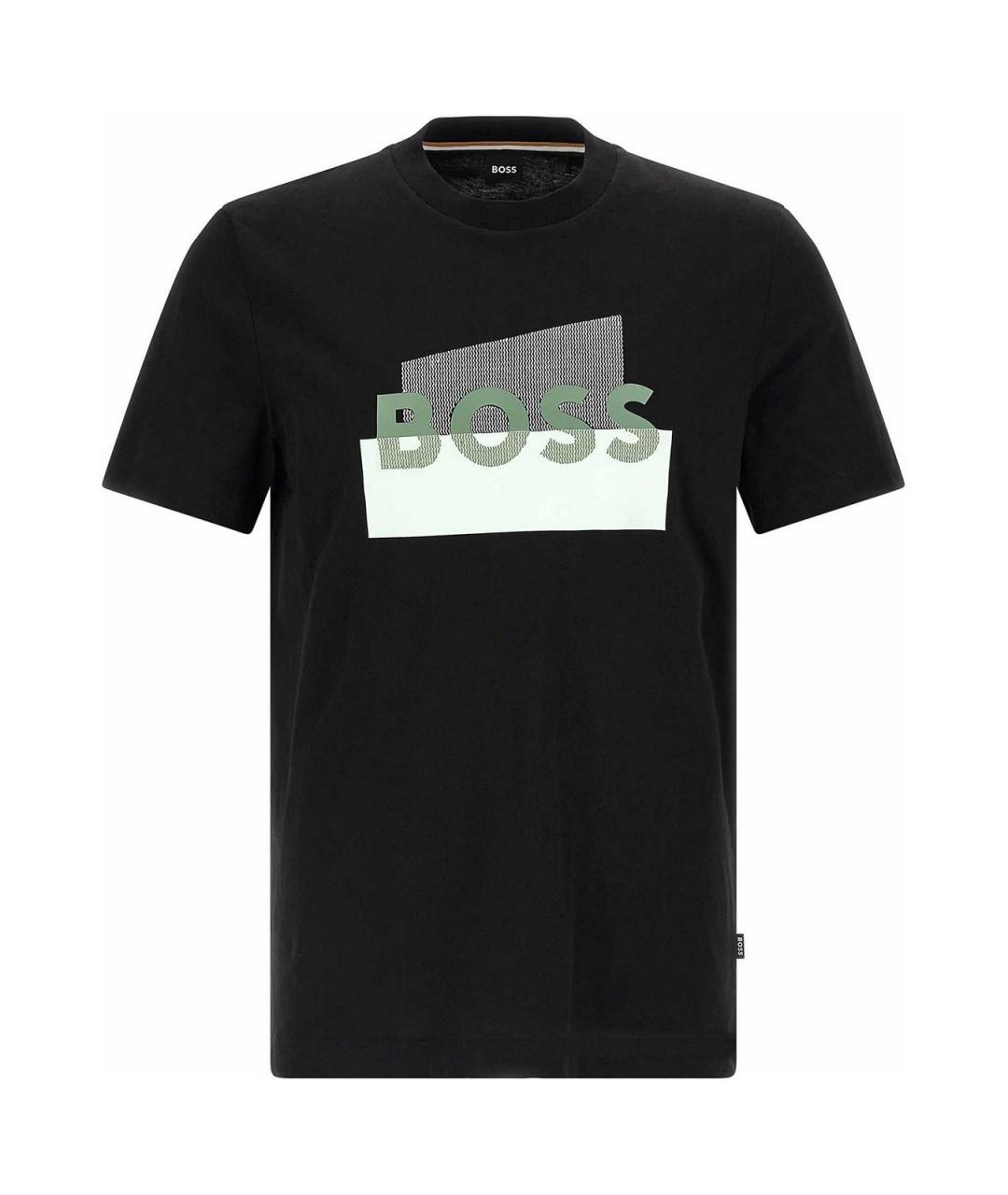HUGO BOSS Черная хлопковая футболка, фото 1