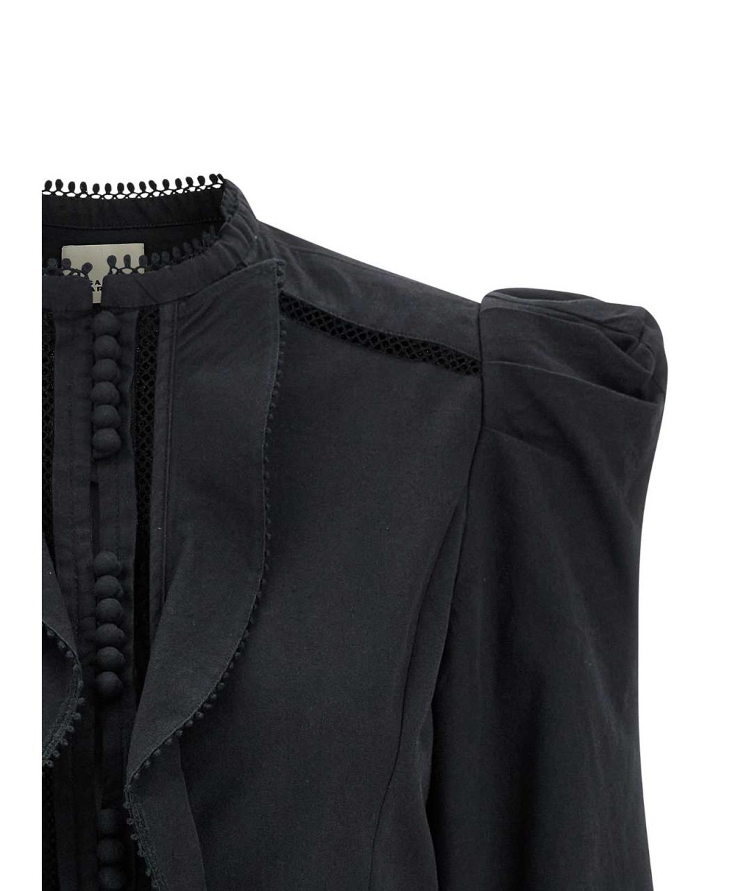 ISABEL MARANT Черная хлопковая рубашка, фото 3