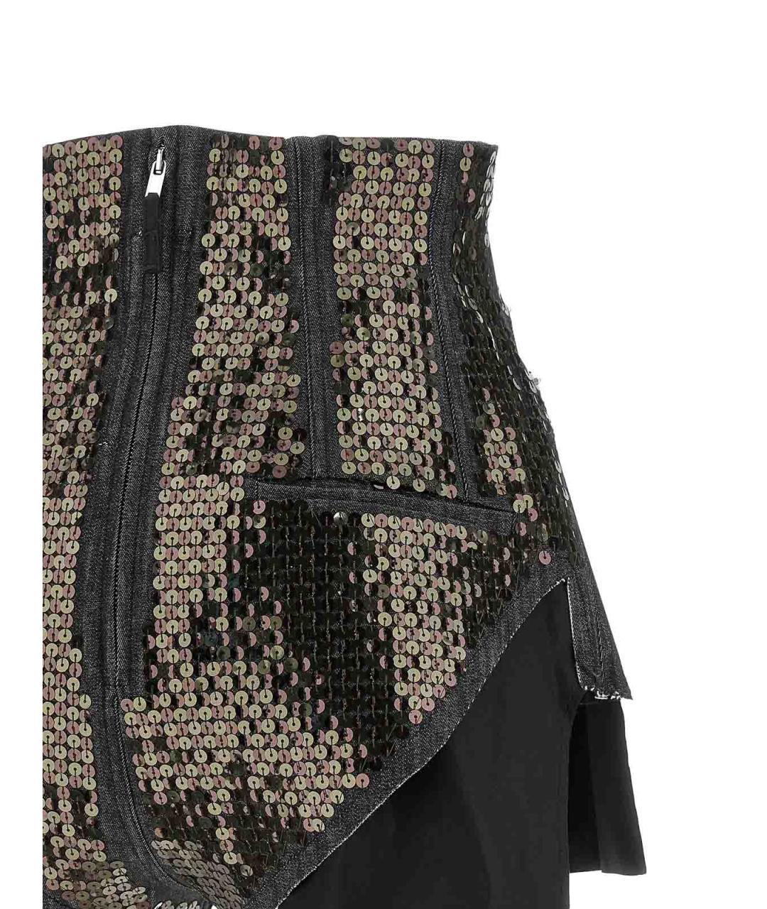 RICK OWENS Черные хлопковые шорты, фото 4