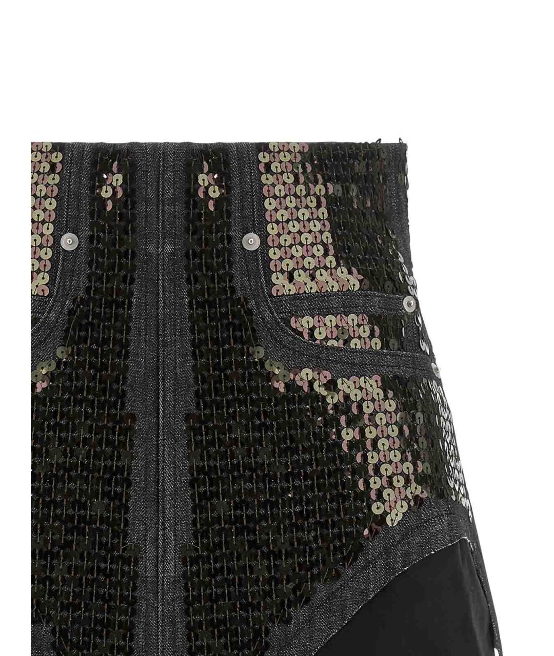 RICK OWENS Черные хлопковые шорты, фото 3