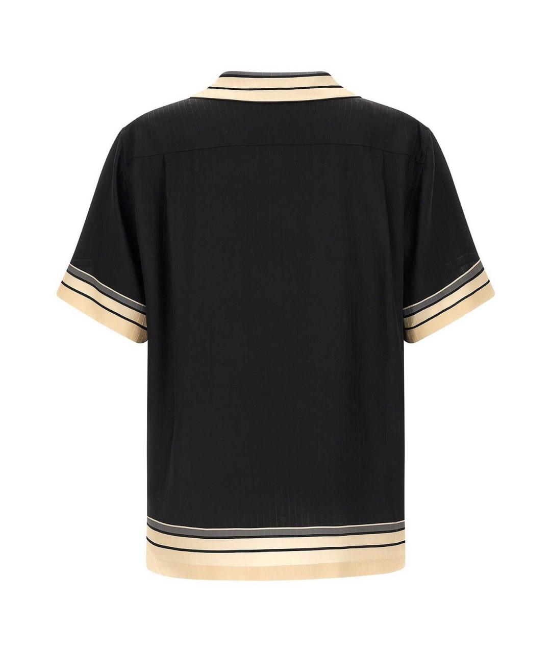 DOLCE&GABBANA Черная шелковая кэжуал рубашка, фото 2