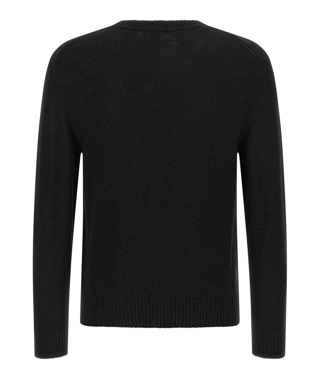 JIL SANDER Черный шерстяной джемпер / свитер, фото 2