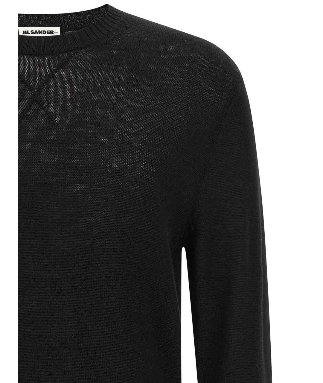 JIL SANDER Черный шерстяной джемпер / свитер, фото 3