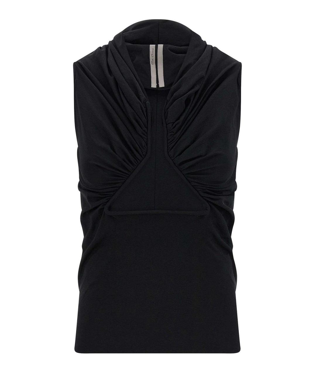 RICK OWENS Черная майка, фото 1