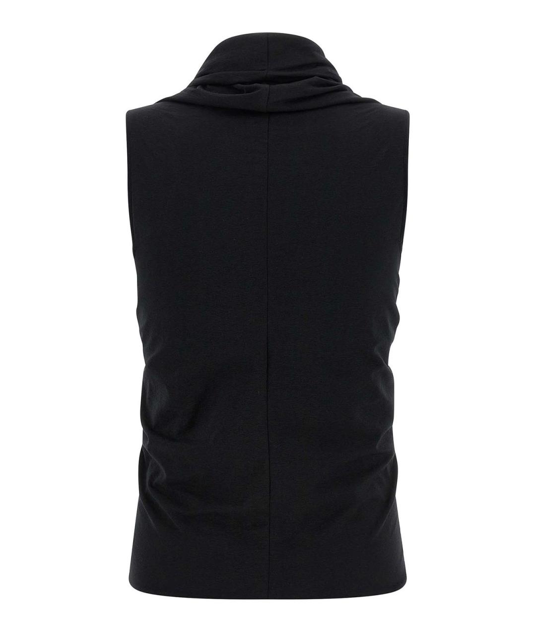 RICK OWENS Черная майка, фото 2