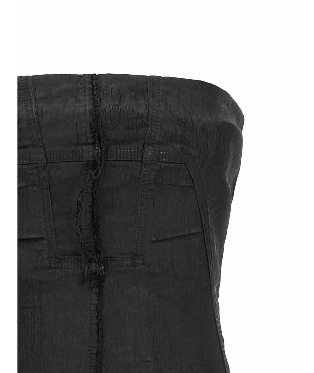 RICK OWENS DRKSHDW Черная хлопковая майка, фото 3