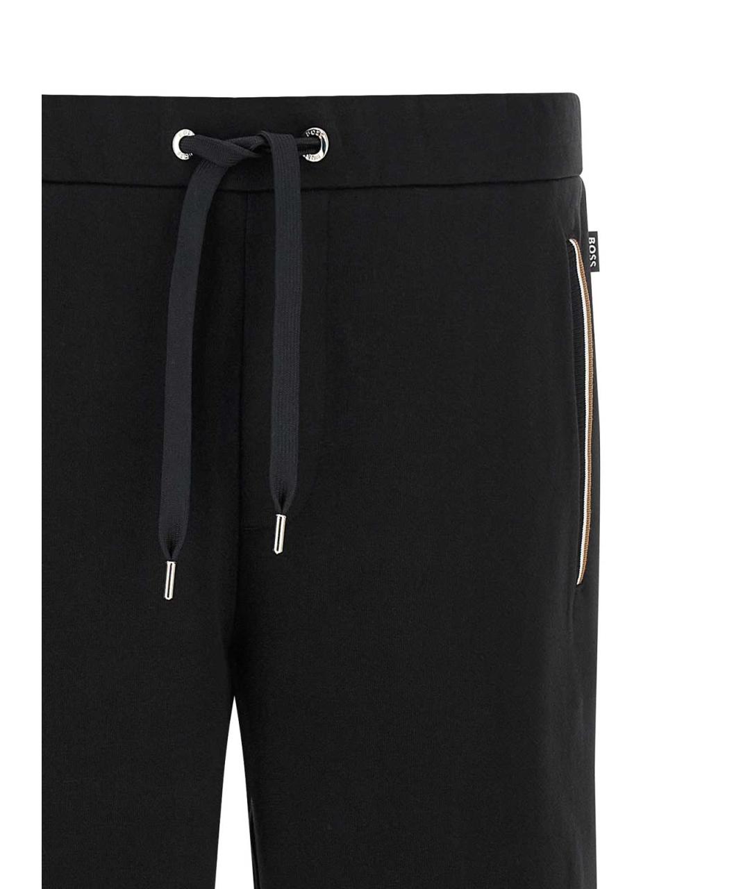 HUGO BOSS Черные хлопковые повседневные брюки, фото 3