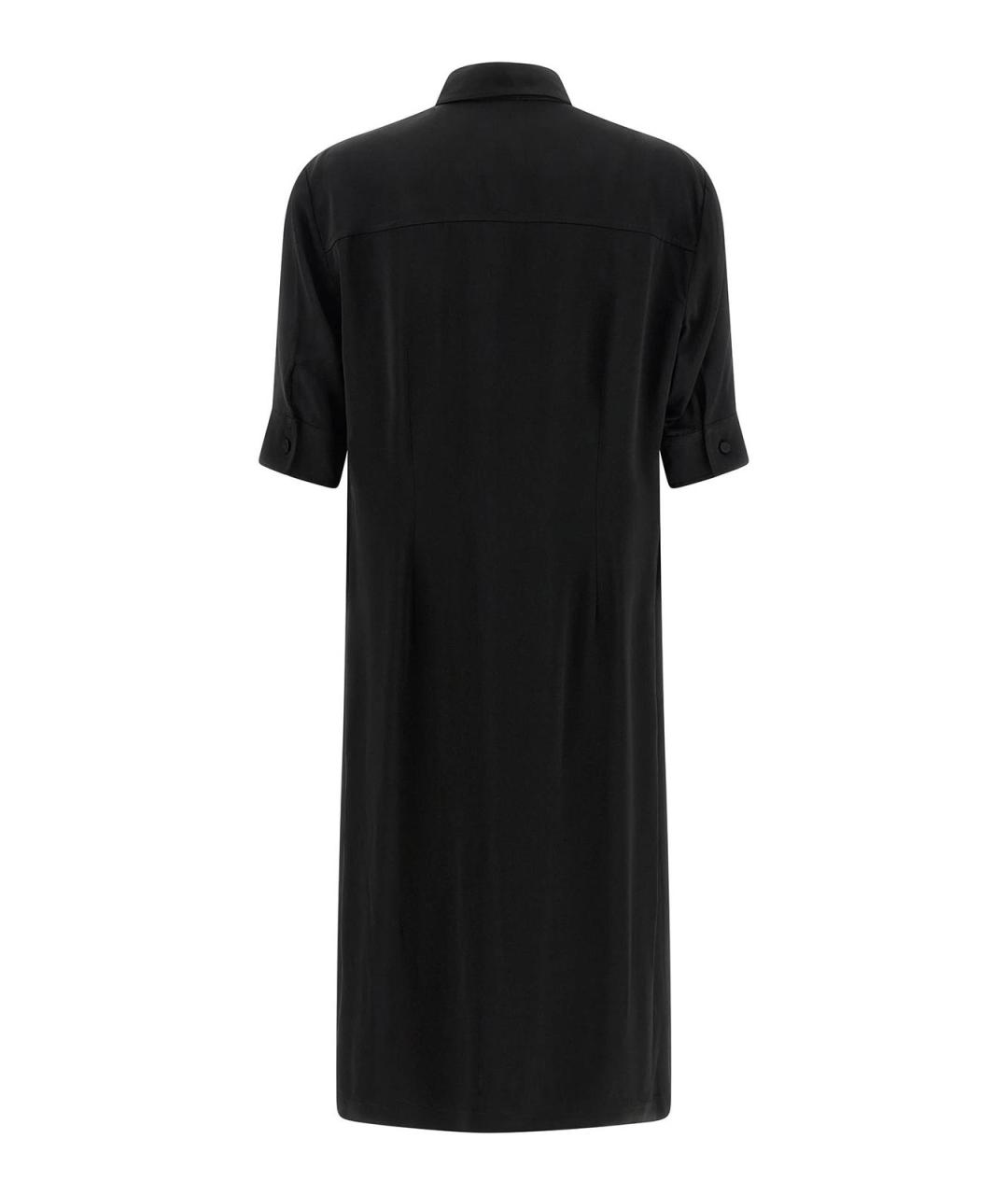 JIL SANDER Черная вискозная рубашка, фото 2