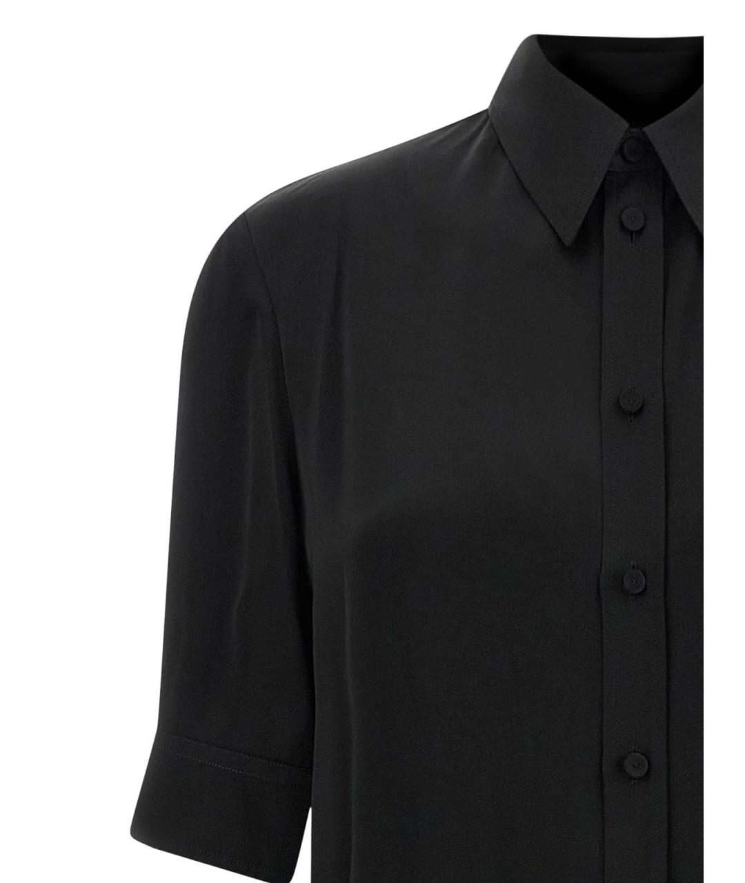 JIL SANDER Черная вискозная рубашка, фото 3