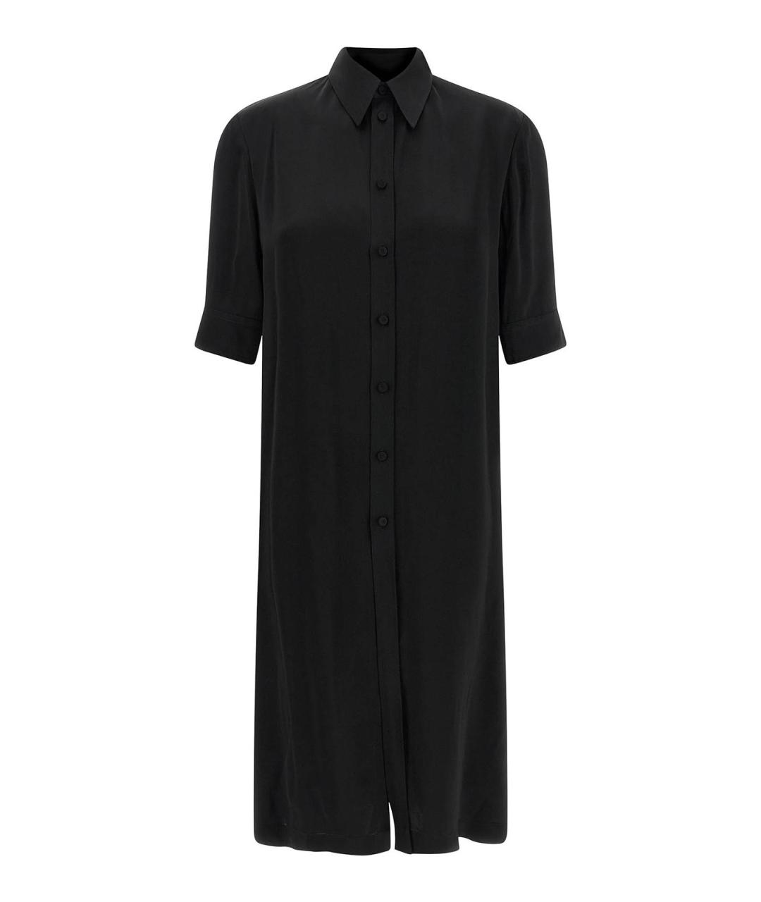 JIL SANDER Черная вискозная рубашка, фото 1
