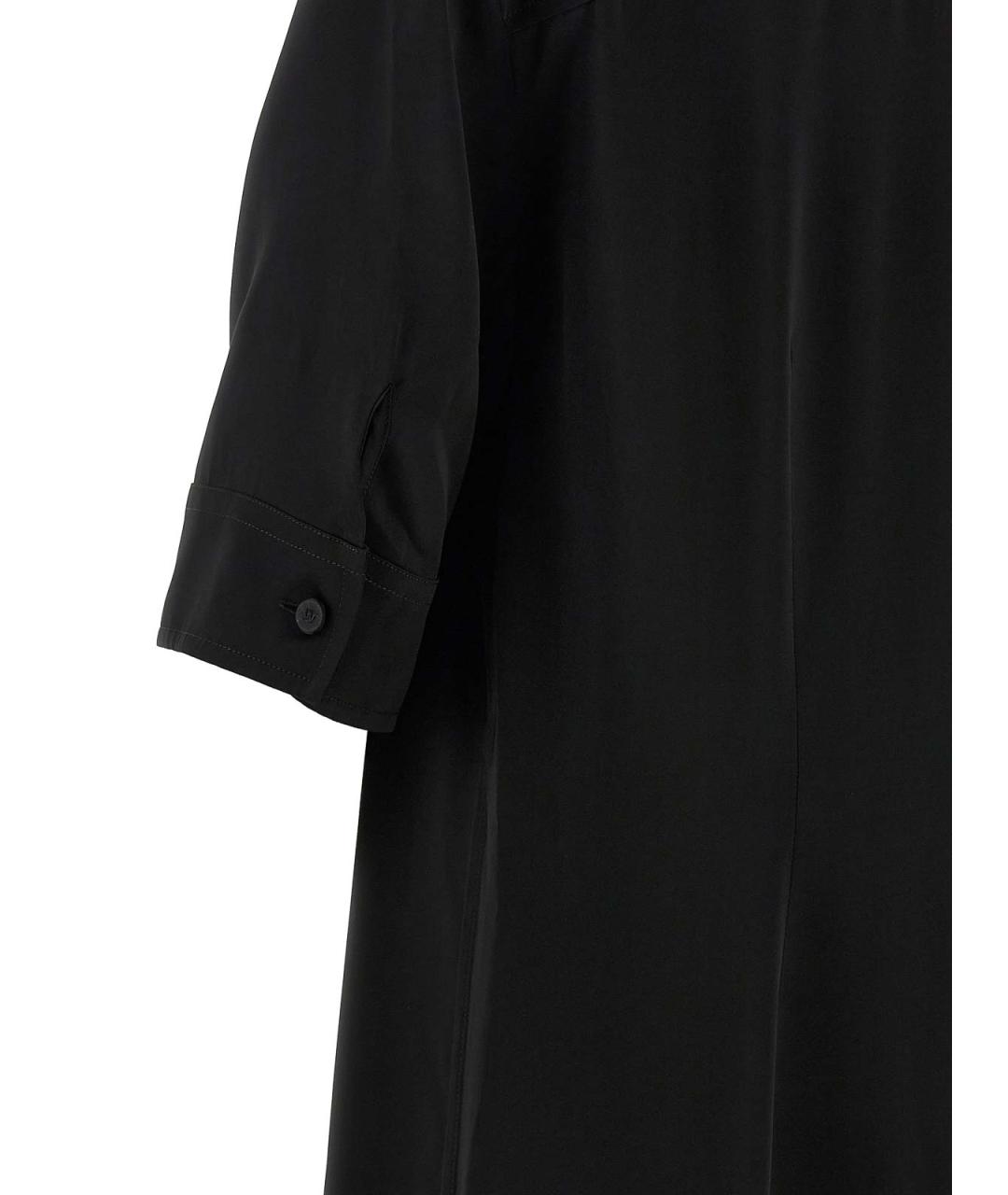 JIL SANDER Черная вискозная рубашка, фото 4