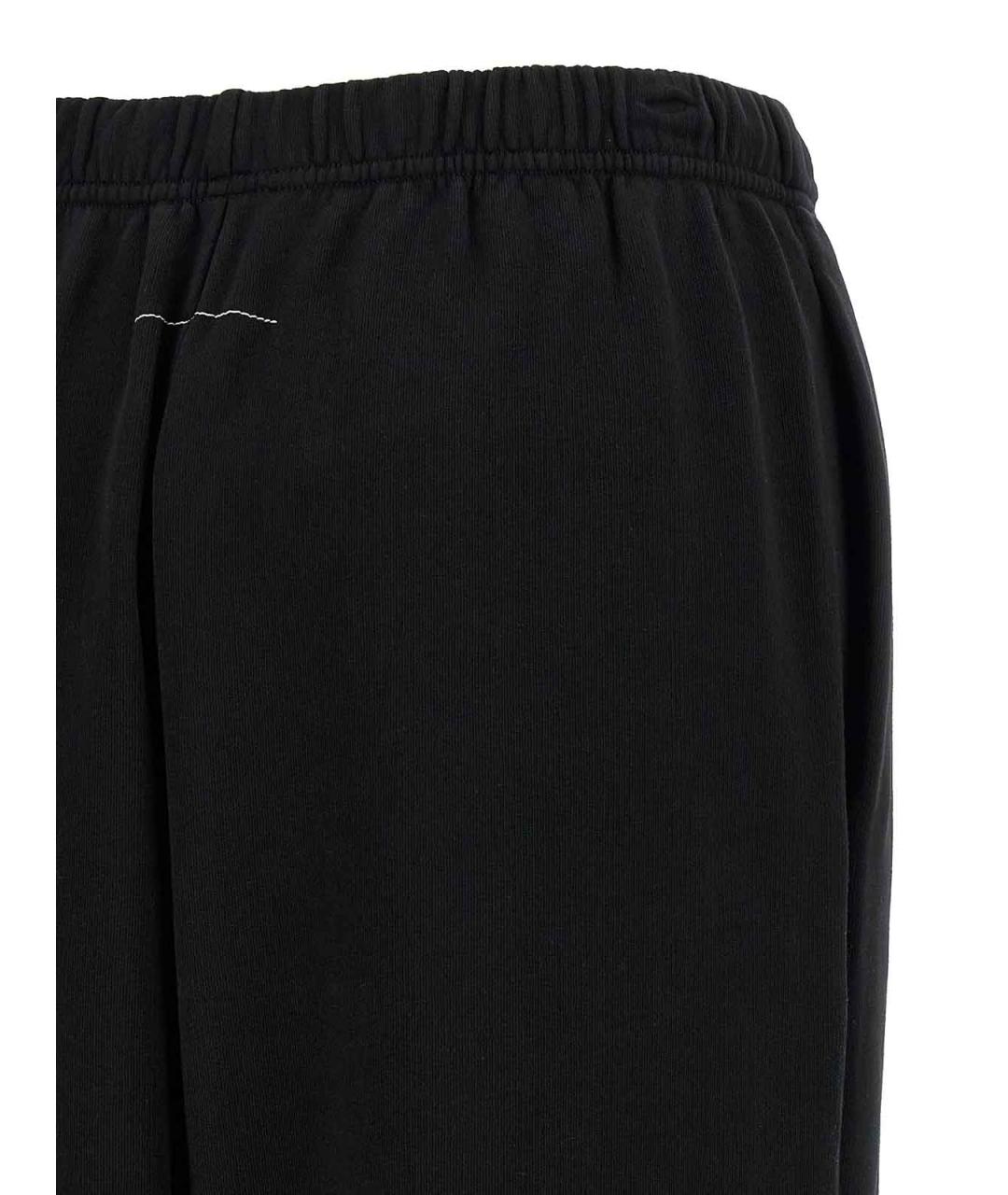 MM6 MAISON MARGIELA Черные хлопковые спортивные брюки и шорты, фото 4
