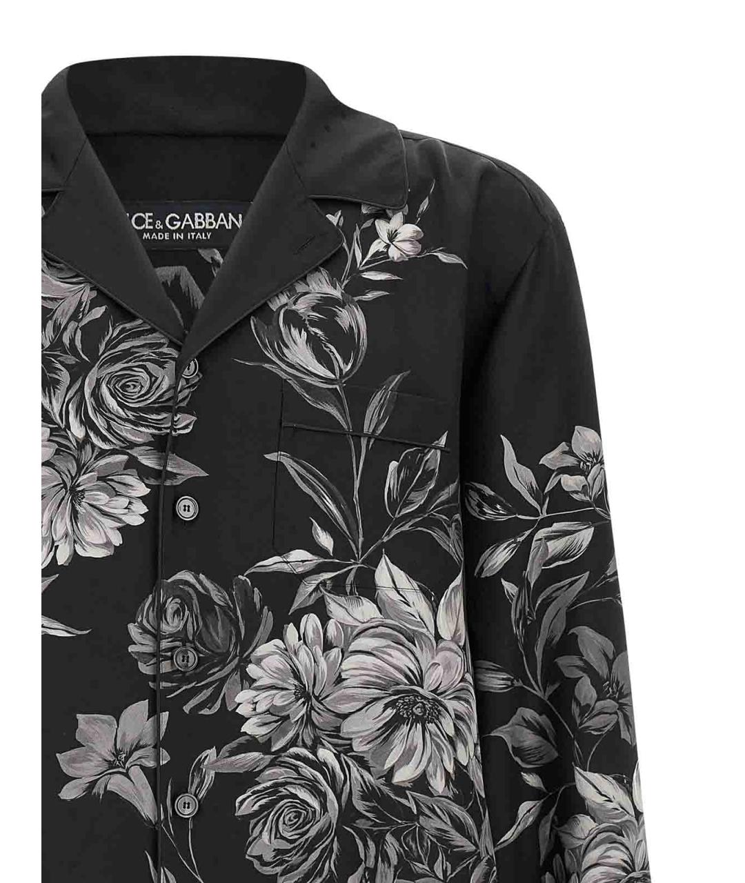 DOLCE&GABBANA Мульти шелковая кэжуал рубашка, фото 3