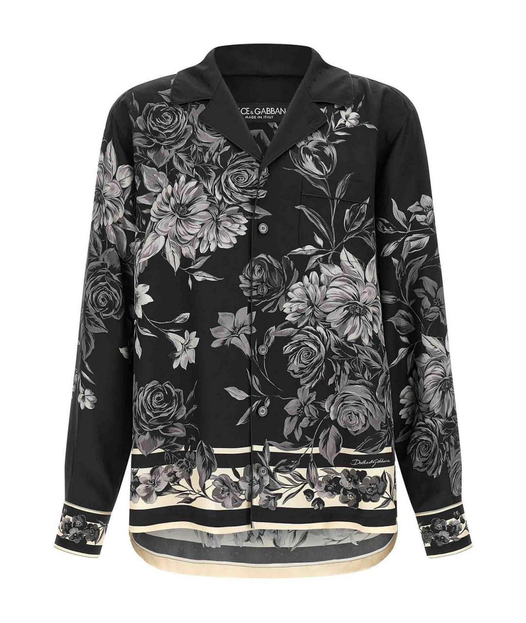 DOLCE&GABBANA Мульти шелковая кэжуал рубашка, фото 1