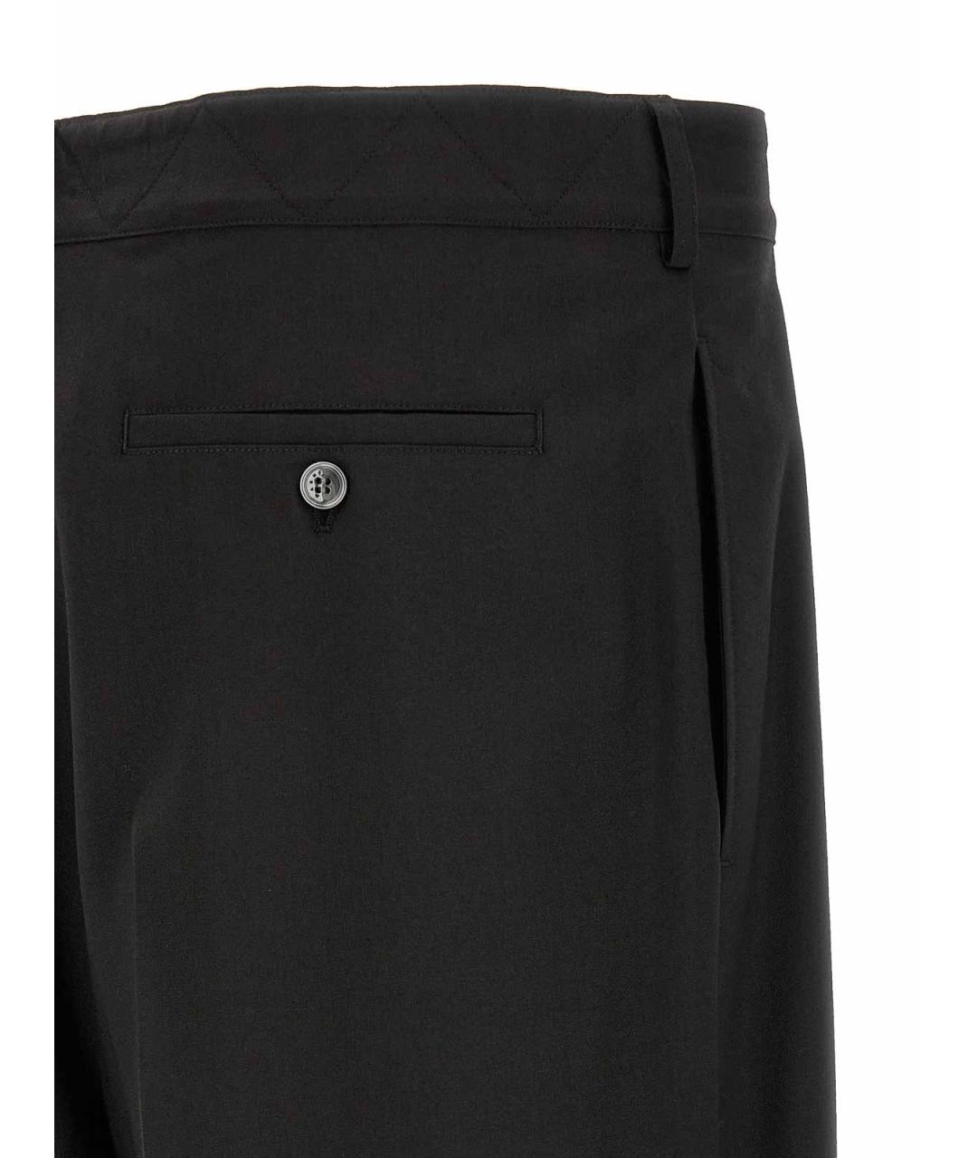 MARNI Черные шерстяные повседневные брюки, фото 4