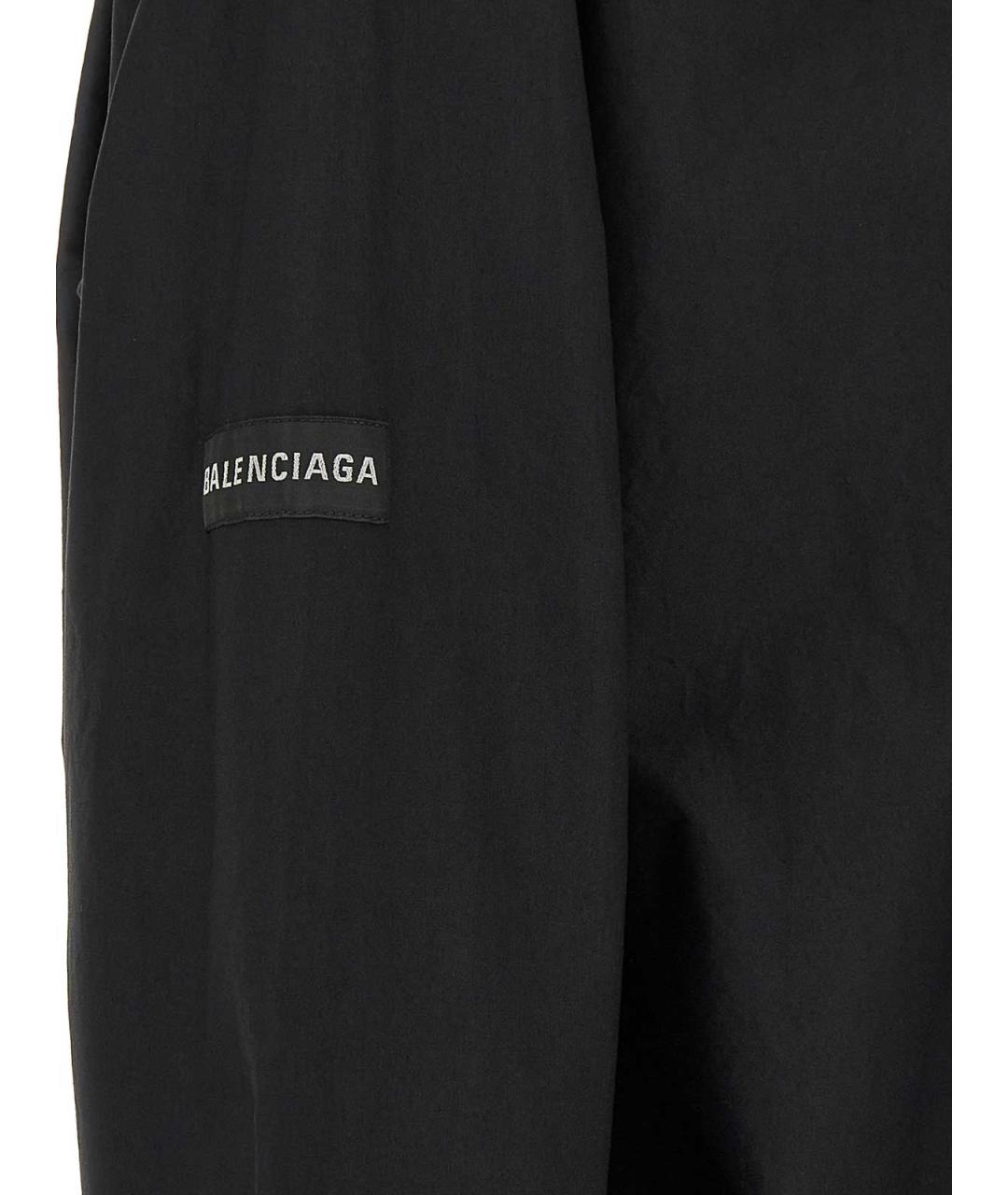 BALENCIAGA Черная хлопковая кэжуал рубашка, фото 5