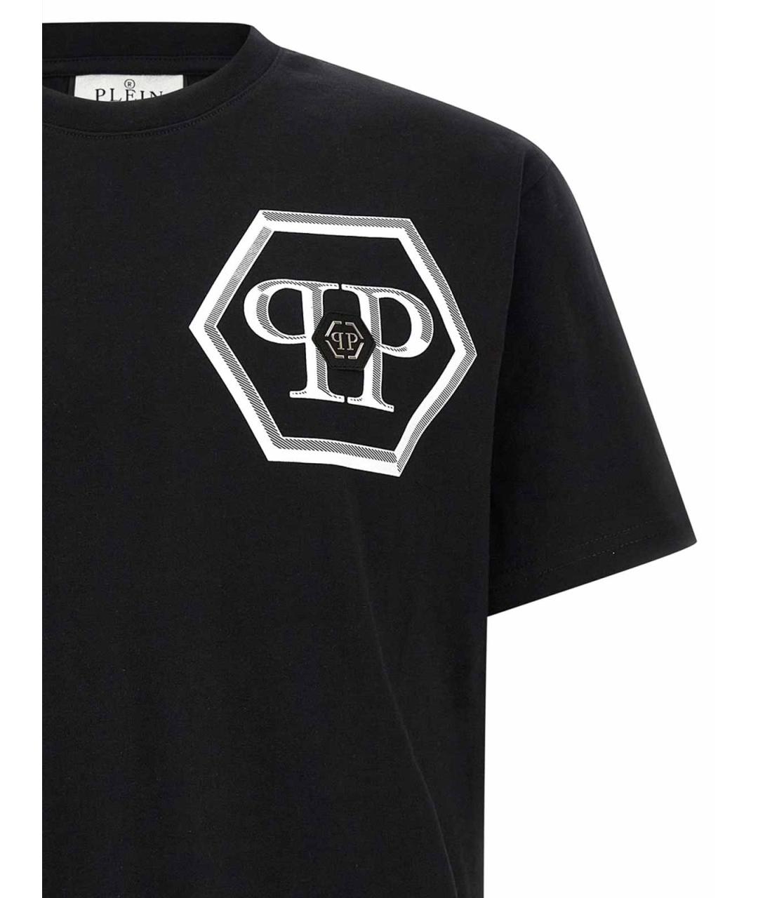 PHILIPP PLEIN Черная хлопковая футболка, фото 3