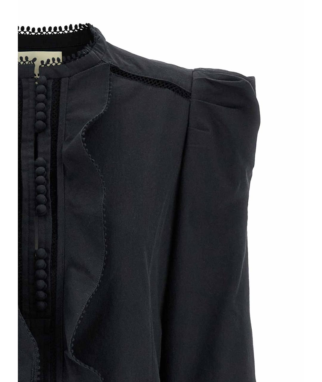 ISABEL MARANT Черное хлопковое повседневное платье, фото 3