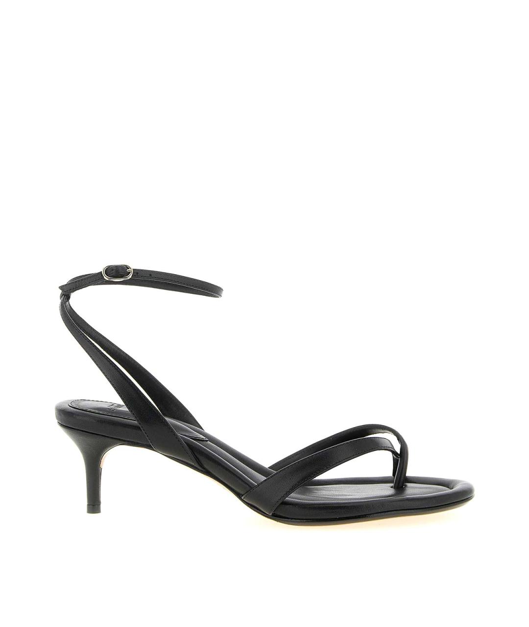 ALEXANDRE BIRMAN Черные кожаные босоножки, фото 1