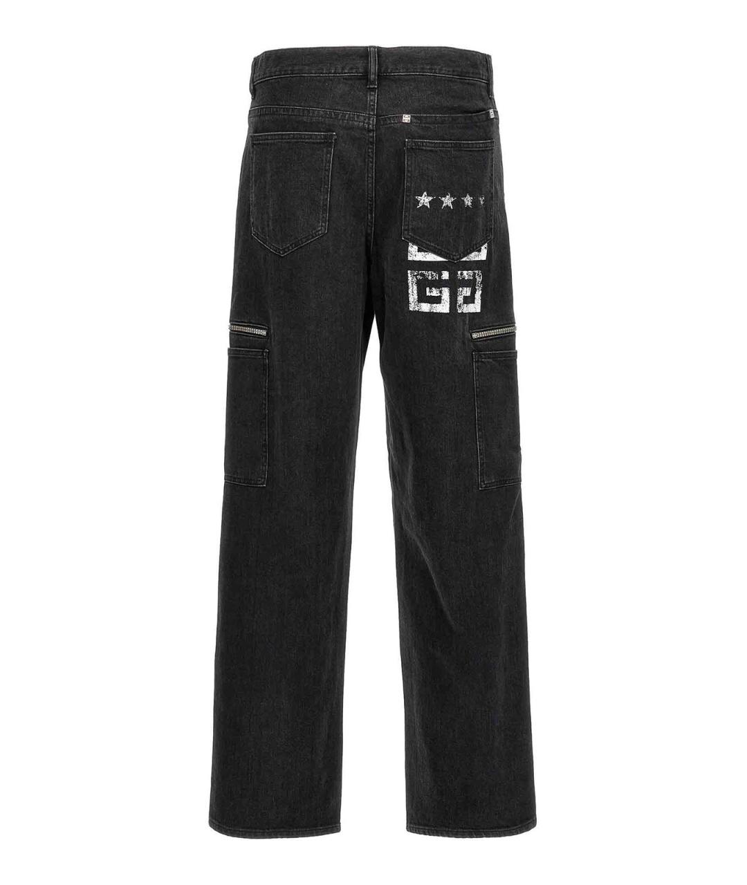 GIVENCHY Черные хлопковые повседневные брюки, фото 2