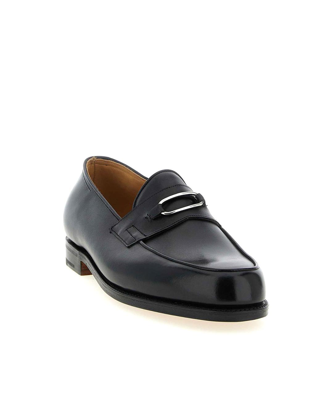 JOHN LOBB Черные кожаные лоферы, фото 2