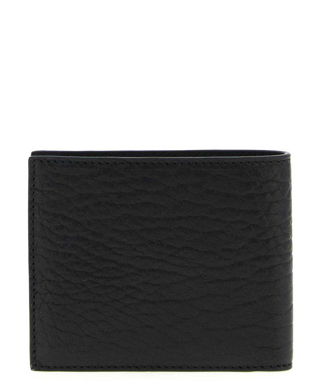 FERRAGAMO Черный кожаный кошелек, фото 2