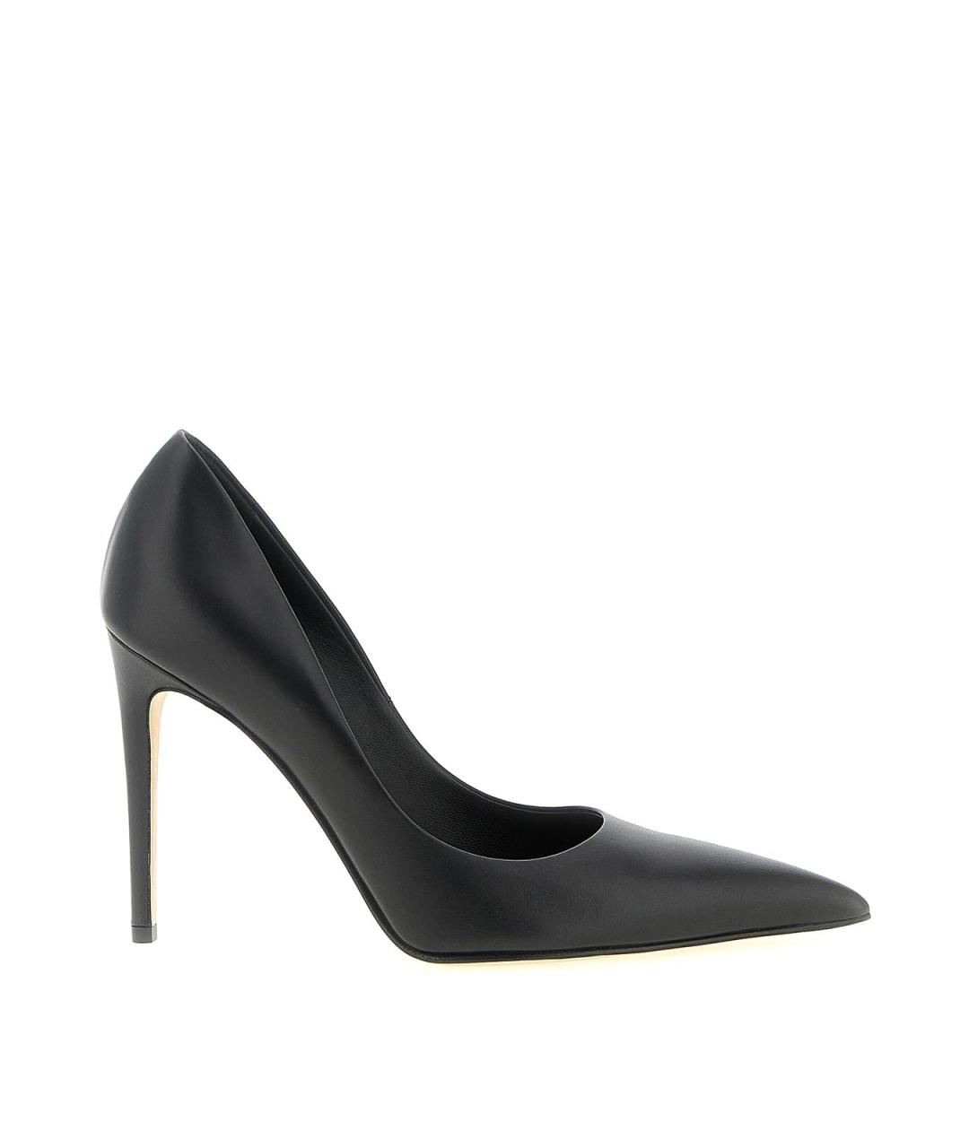 ALEXANDER MCQUEEN Черные кожаные туфли, фото 1