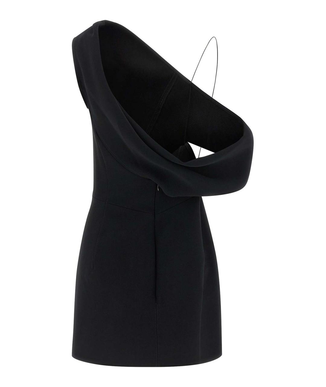 JACQUEMUS Черное вискозное вечернее платье, фото 2