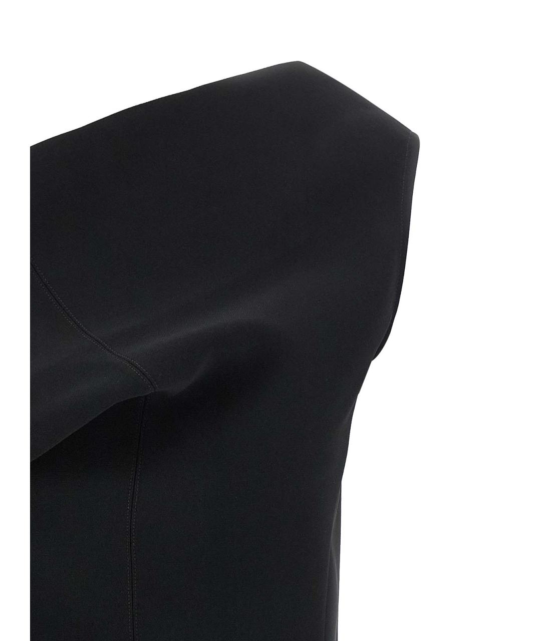 JACQUEMUS Черное вискозное вечернее платье, фото 3
