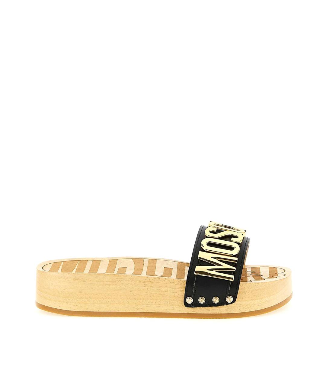 MOSCHINO Бежевые сандалии, фото 1