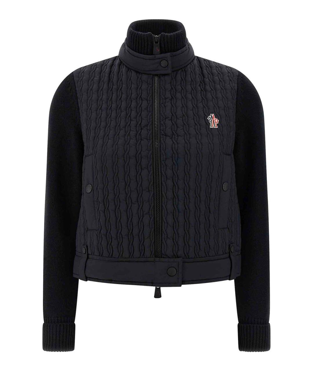 MONCLER Черная шерстяная куртка, фото 1