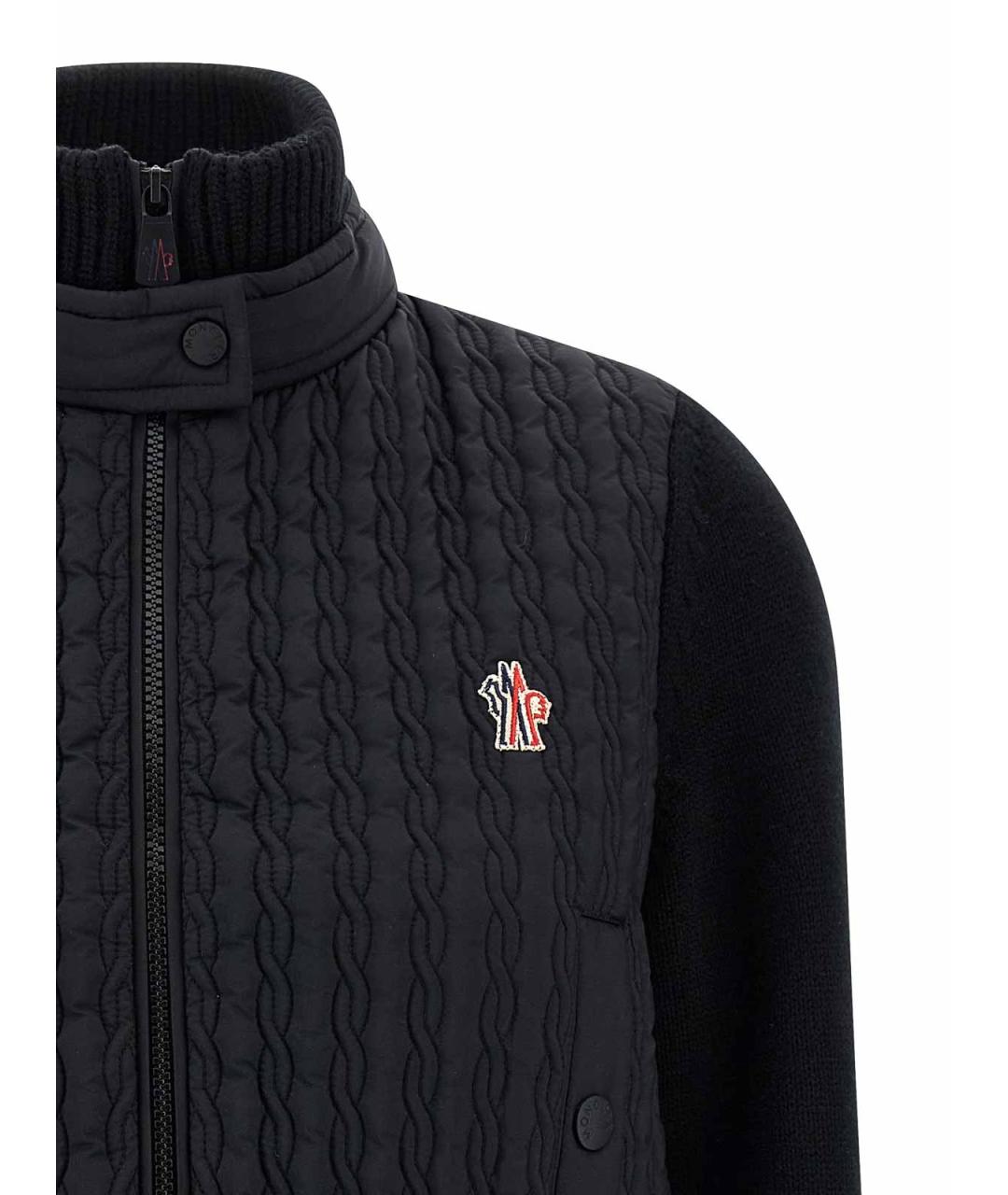 MONCLER Черная шерстяная куртка, фото 3