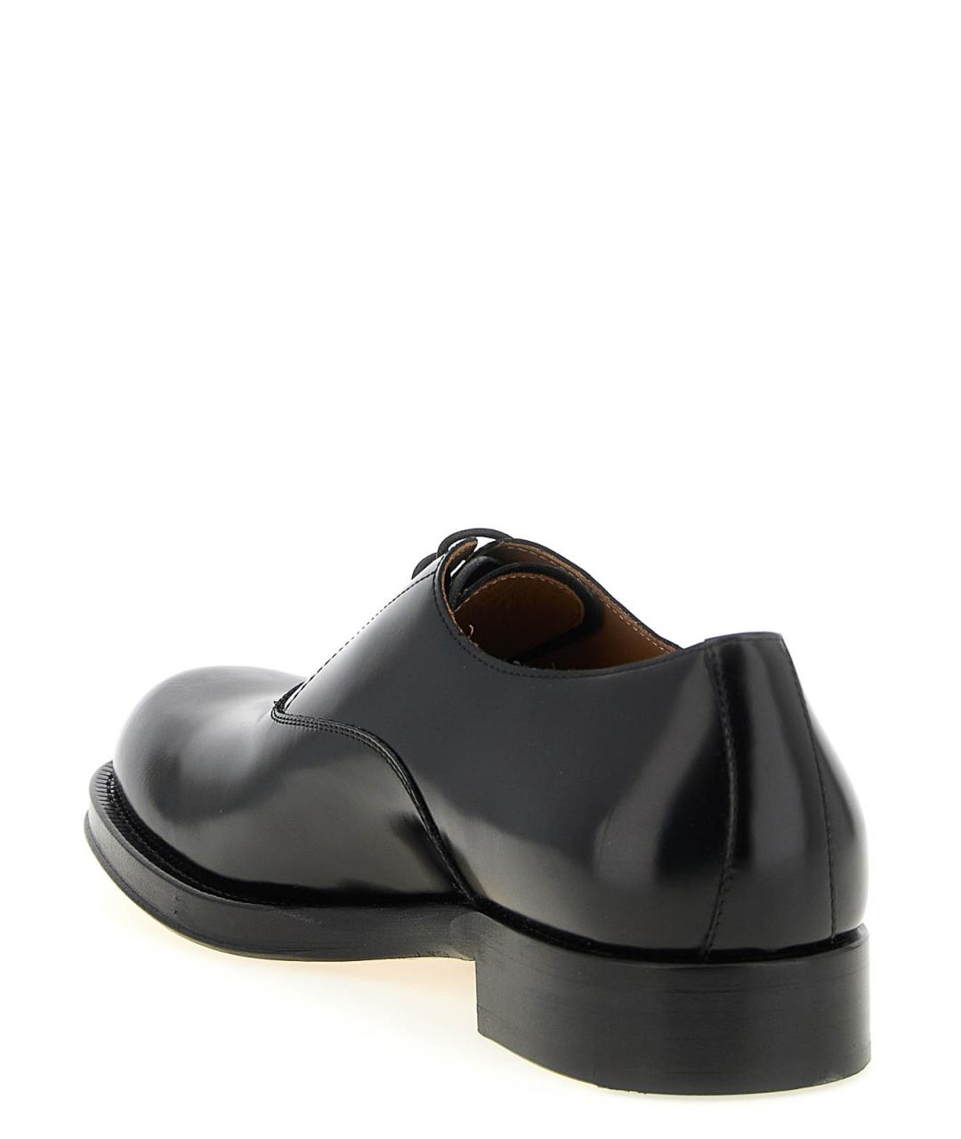 DRIES VAN NOTEN Черные кожаные туфли, фото 3